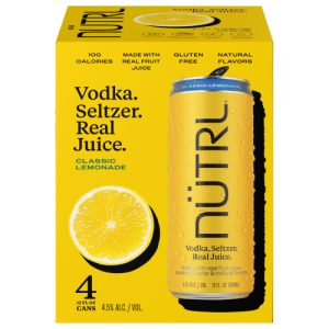 Nutrl Seltzer Classic Lemonade Vodka Seltzer 4 - Cans (12 fl oz)