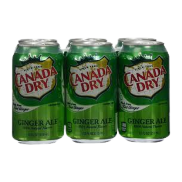 Canada Dry Ginger Ale (6 Pack/12 oz Cans)