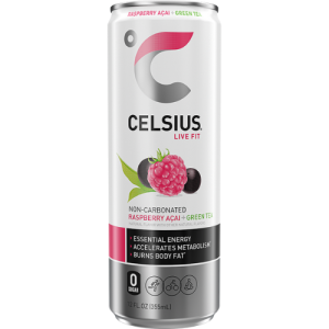 "Celsius Live Fit Raspberry Acai Green Tea " (Single/12oz)