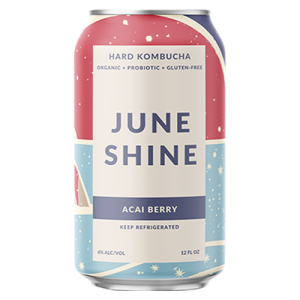 JuneShine Acai Berry Hard Kombucha (6 Pack/12 oz Cans)