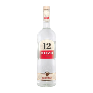 12 Ouzo (Single/750.00 ML Glass Bottle)