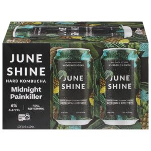 June Shine Midnight Painkiller Hard Kombucha 6 - Cans (12 fl oz)