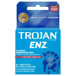 Trojan ENZ Spermicidal Condoms 3ct