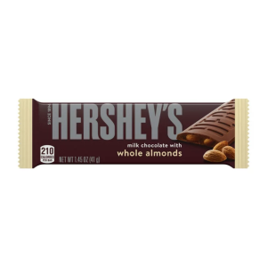 Hershey's Chocolate Bar Milk Chocolate with Whole Almo... (Single/1.45 OZ Foil Wrapper)