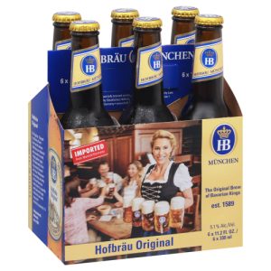 Hofbrau Munchen Hofbrau Original Beer 6- Bottles (11.2 fl oz)