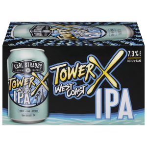 Karl Strauss West Coast IPA Tower X Beer 6 - Cans (12 oz)