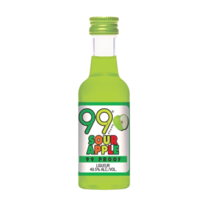 99 Sour Apple Liqueur (Single/50.00 ML Glass Bottle)