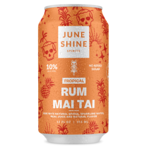 JuneShine Tropical Rum Mai Tai (4 Pack/12 oz Can)