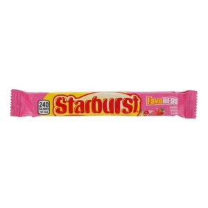 Starburst FaveReds Fruit Chews Watermelon, Cherry, Strawberry...  (Single/2.07 OZ Foil Wrapper)