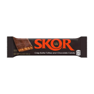 Skor Candy Bar Milk Chocolate / Crisp Butter (Single/1.40 OZ Foil Wrapper)