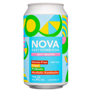 Nova Sexy Mojito Kombucha (4 Pack/12 oz Can)