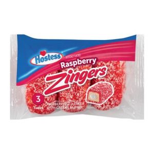 Hostess Zingers Raspberry Iced Cake with Creamy Filling (Single/4.02 OZ Plastic Wrapper)