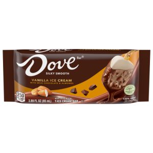 DOVE Vanilla Ice Cream with Milk Chocolate Almond Bar 1-Count
