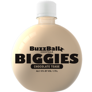 BuzzBallz Biggies Chocolate Tease (Single/1.75 LT Plastic Bottle)