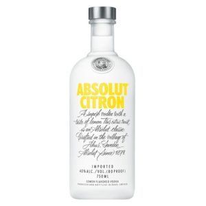 Absolut Citron Vodka (Single/750ml)