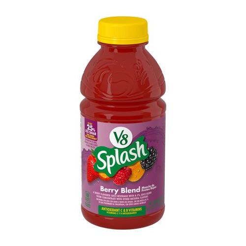 V8 Splash Berry Flavored Beverage Berry Blend - Antioxidant (Single/16oz)