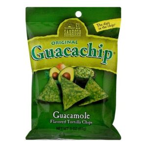 El Sabroso Guacachip Tortilla Chips Guacamole (Single/3.00 OZ Foil Bag)