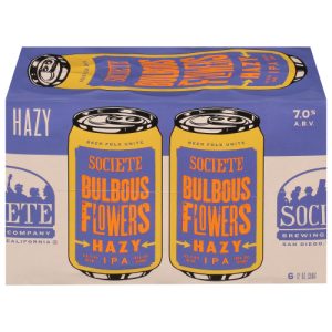 Societe Hazy IPA Bulbous Flowers Beer 6 - Cans (12 oz)