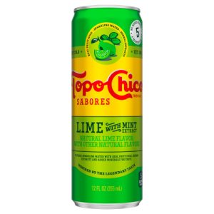 Topo Chico Sabores Lime With Mint Extract Can (12 fl oz)