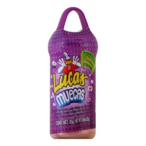 Lucas Muecas Lollipop Candy Flavored with Chili Powder (Single/0.88 OZ Plastic Container)