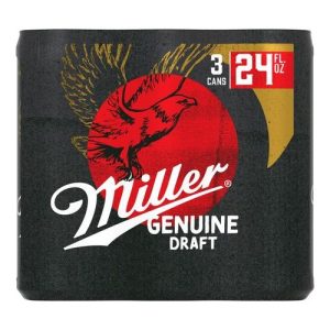 Miller Genuine Draft Cans (3 Pack/24 oz Cans)