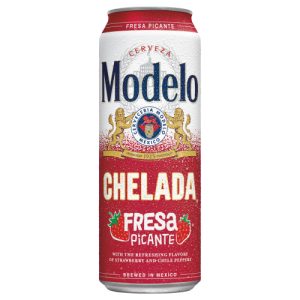 Modelo Chelada Fresa Picante Mexican Import Flavored Beer Can, 3.5% ABV (24 fl oz)