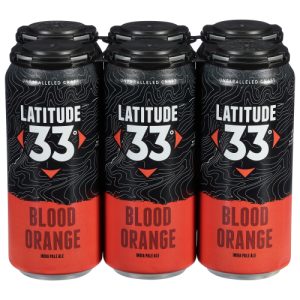 Latitude 33 India Pale Ale Blood Orange Beer 6 - Cans (16 fl oz)