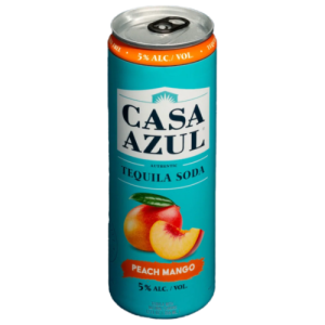 Casa Azul Peach Mango Tequila Soda  (4 Pack/12 oz)