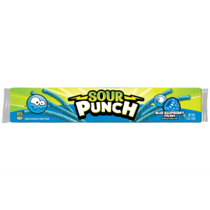 Sour Punch Blue Raspberry Straws (Single/2 OZ)