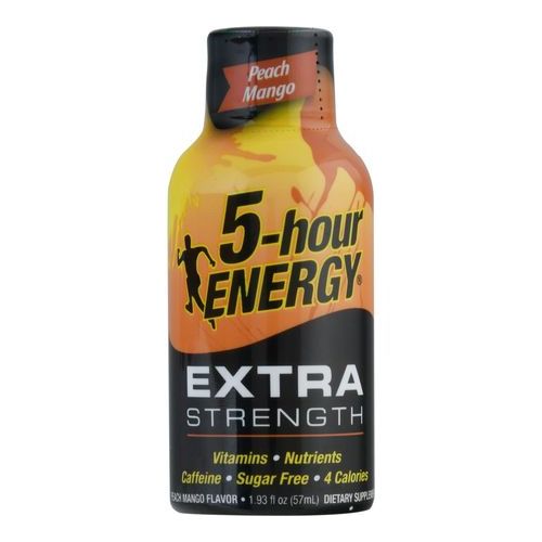 5-hour Energy Dietary Supplement Extra Strength - Peach Mango (Single/1.93 FL OZ Plastic Bottle)