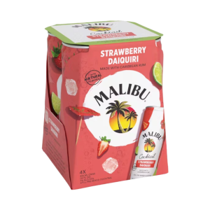 Malibu Cocktail Strawberry Daiquiri - 4-Pack (Single/1.42 LT Carrier)