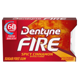 Dentyne Fire Spicy Cinnamon (Single/16 Piece)