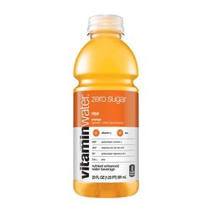 Glaceau Vitamin Water Zero Nutrient Enhanced Water Beverage Rise - Orange (Single/20.00 FL OZ Plastic Bottle)