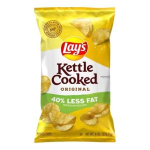 Lay's Kettle Cooked Potato Chips Original (Single/8.00 OZ Foil Bag)