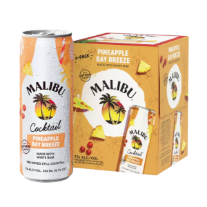 Malibu Pineapple Bay Breeze  (4 Pack/12 fl oz)