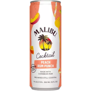 Malibu Peach Rum Punch (4 Pack/12 oz Can)