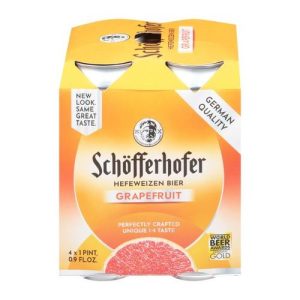 Schofferhofer Hefeweizen Grapefruit Bier Can (4 Pack/16.9 FL OZ Can)