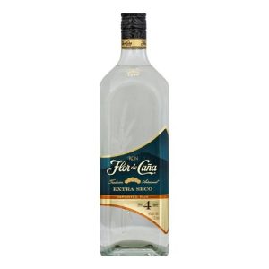 Flor de Cana Extra Seco Rum 4 Year (Single/1.75 LT Glass Bottle)