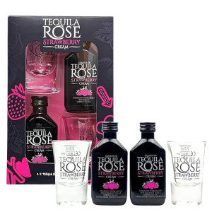 Tequila Rose Strawberry Cream Liqueur Gift Set (Single/50.00 ML Plastic Bottle)