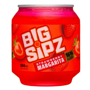 Big Sipz Strawberry Margarita (Single/200ml)