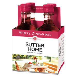 Sutter Home White Zinfandel 4 Pack (4 Pack/187ml Bottles)