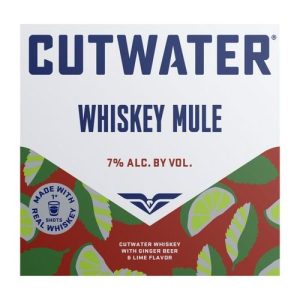 Cutwater Black Skimmer Bourbon Whiskey Mule Cocktail - 4-Pack (Single/48.00 FL OZ Box)