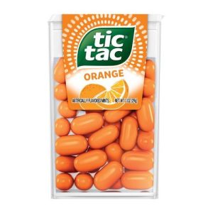Tic Tac Artificially Flavored Mints Orange (Single/1.00 OZ Plastic Box)