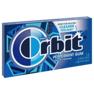 Wrigley's Orbit Sugarfree Gum Peppermint (Single/14 Pieces)