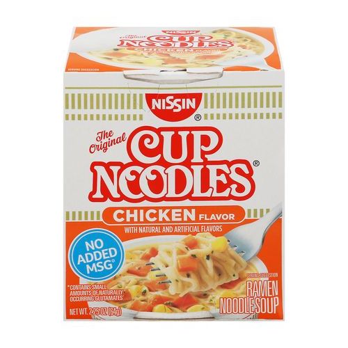 Cup Noodles Ramen Noodle Soup Chicken Flavor (Single/2.25 OZ Paper Cup)