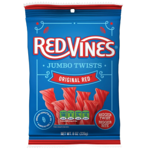 Red Vines Jumbo Red Twists  (Single/8.00 OZ Plastic Bag)