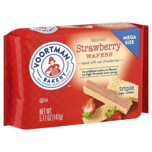 Voortman Mega Size Strawberry Wafers (5.17 oz)