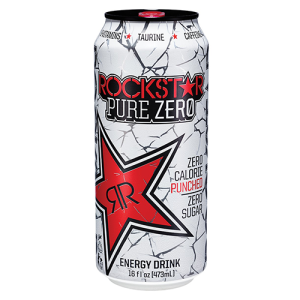 Rockstar Pure Zero Fruit Punch (Single/16 oz Can)
