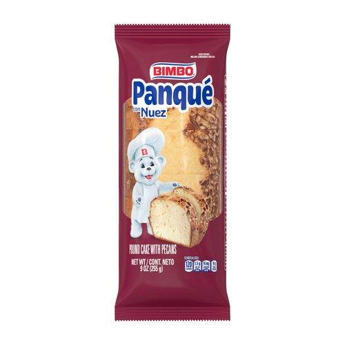 Bimbo Panque con Nuez Pecan Pound Cake (Single/9.88 OZ Plastic Bag)