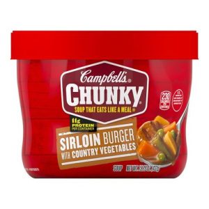 Campbell's Soup That Eats Like a Meal Soup Sirloin Burger with Country Ve... (Single/15.25 OZ Cardboard Cup)